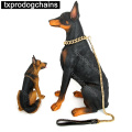 Personalidade por atacado personalizada 30mm 18k Chain Golra Cada de cães esculpindo caveiras frias colares de animais de estimação para colarinho de treinamento para cães